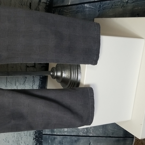 Ellemenno JRS SZ 5 Pants Gray Y2K Glen Check Plaid Zipper Pocket Ankle Length - Picture 6 of 14